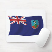 Muismat met vlag van Montserrat (Met muis)