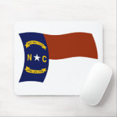 Muismat met vlag van North Carolina (Met muis)