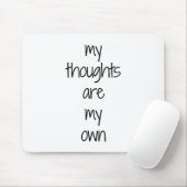 Muismat Mijn gedachten (Met muis)