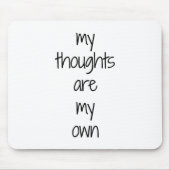 Muismat Mijn gedachten (Voorkant)