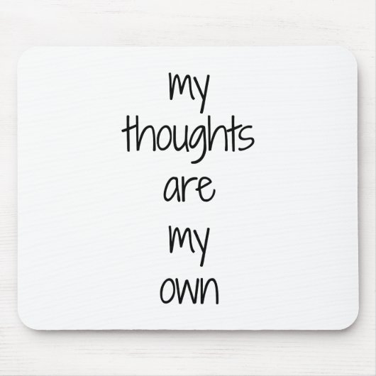 Muismat Mijn gedachten (Voorkant)