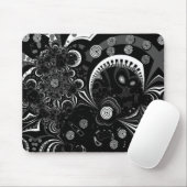 Muismat Modern Kunst Zwart Wit 2 (Met muis)