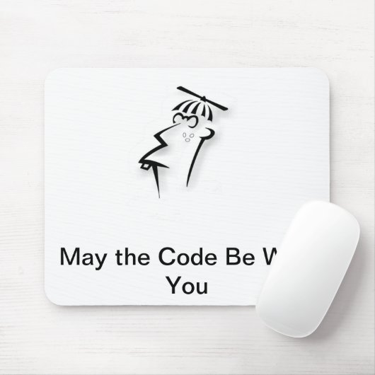 Muismat - Moge de code met u zijn (Met muis)