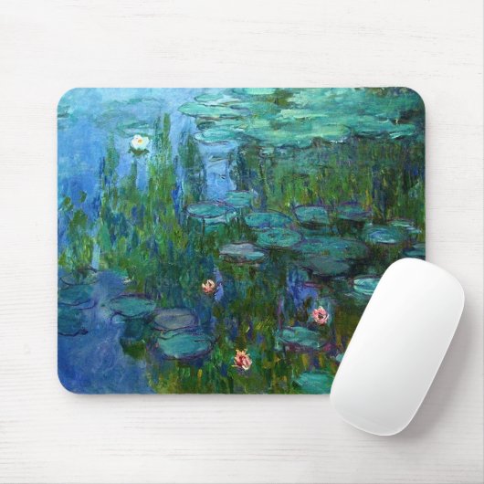Muismat Monet Nympheas Water Lilies (Met muis)