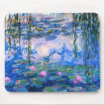 Muismat Monet Water Lilies<br><div class="desc">Monet Water Lilies muispad. Olieverf op canvas vanaf 1916. Monet schilderde zijn beroemde waterlelie obsessief in de laatste jaren van zijn loopbaan, waarbij hij inspiratie putte uit het licht van de zon en het verschuivende effect ervan op het water, de aquatische bloemen en de bladeren. Dit schilderij is voorzien van...</div>