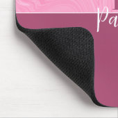 Muismat - Monogram Roze Marmer Twee Toon (Hoek)