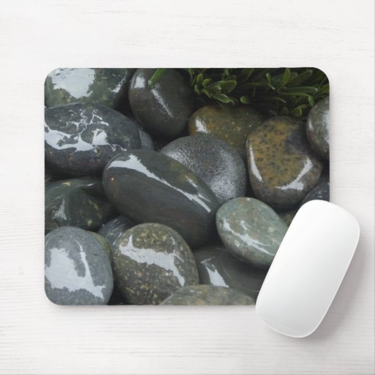 Muismat, natte stenen muismat (Met muis)