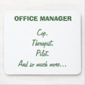 Muismat OFFICE MANAGER (Voorkant)