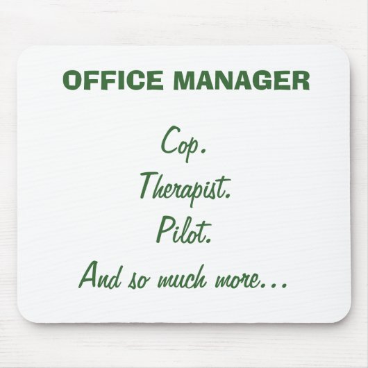 Muismat OFFICE MANAGER (Voorkant)