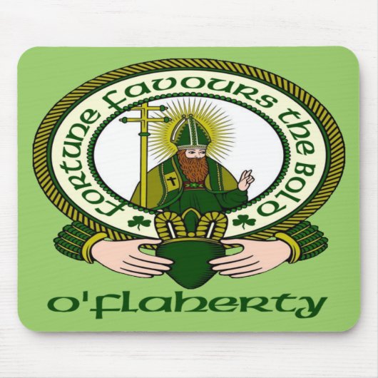 Muismat O'Flaherty Clan Motto (Voorkant)