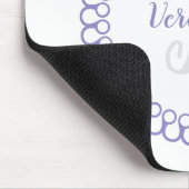 Muismat Paarse decoratieve cirkelmonogram (Hoek)