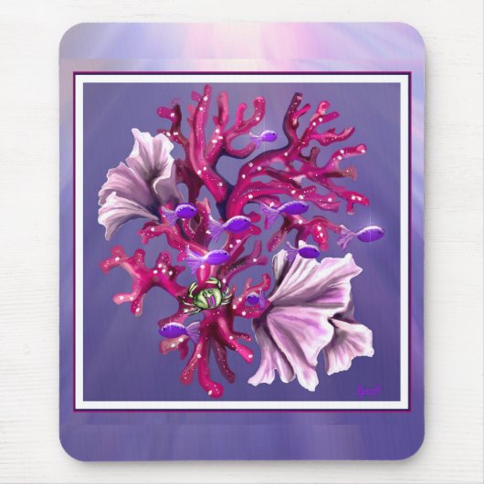 Muismat Paarse Oceaan Mermaid (Voorkant)