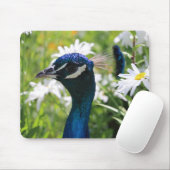 Muismat Peacock en Daisies (Met muis)