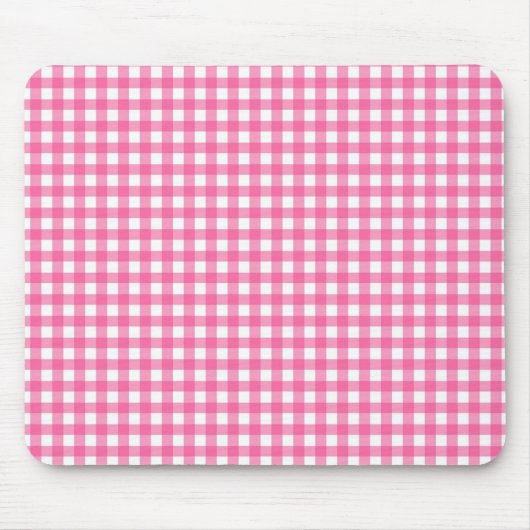 Muismat Pink Gingham (Voorkant)