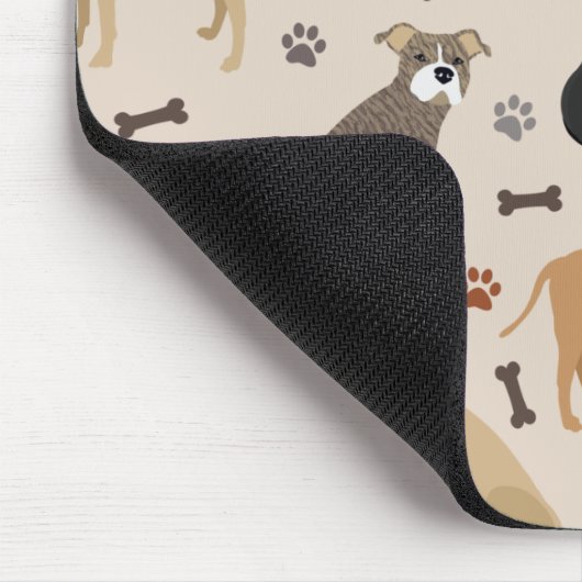 Muismat Pitbull Paws en Botten (Hoek)