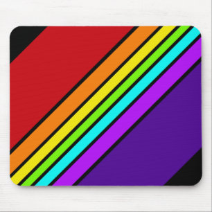 Muismat Regenboog Strepen Diagonaal Optisch Plezie