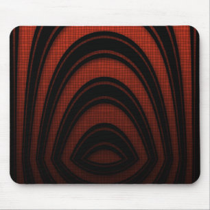 Muismat Rood Maroon Zwart Abstracte Boog
