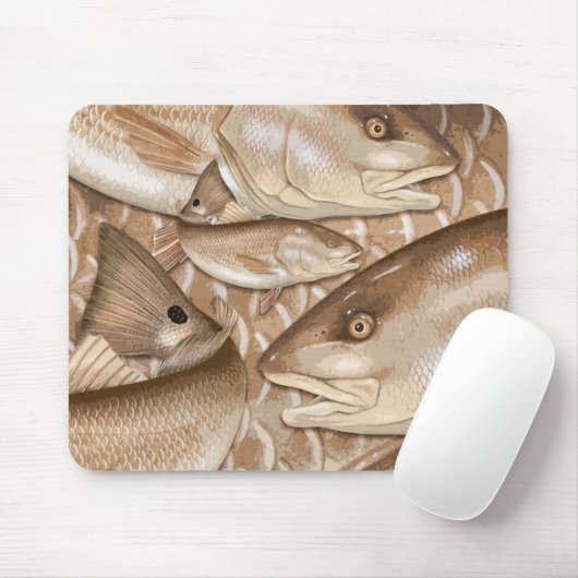 Muismat roodbaars (Met muis)