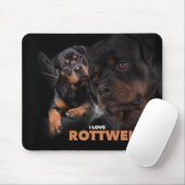 Muismat Rottweiler (Met muis)