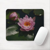 Muismat roze Lotus Waterlilies (Met muis)