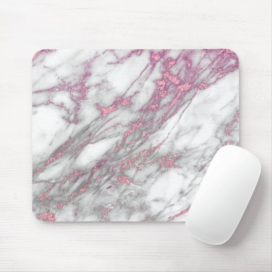 Muismat roze marmer (Met muis)