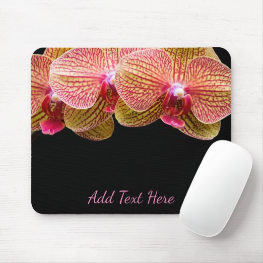 Muismat Roze Orchid Flowers (Met muis)