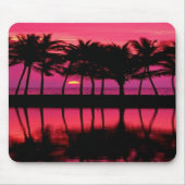 **MUISMAT - * Roze palmbomen Computer Mousepad Muismat (Voorkant)