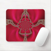 Muismat Roze Rood Abstract Patroon (Met muis)