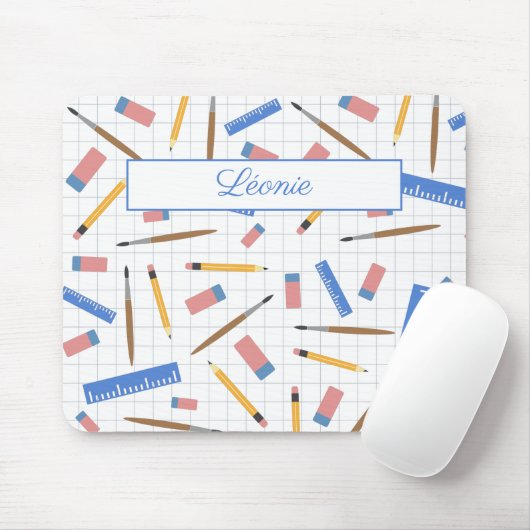 Muismat schoolvoorraadpatroon (Met muis)