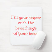 Muismat schrijver (Met muis)