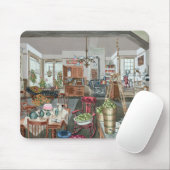 MUISMAT - Semi-landelijke keuken en eetkamer (Met muis)