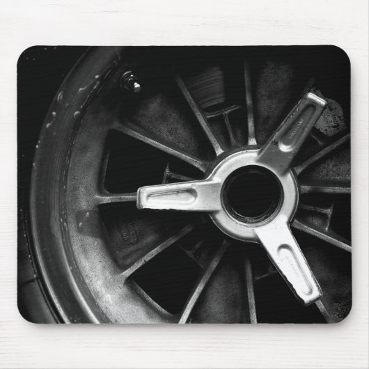 Muismat Shelby Cobra Halibrand Wheel (Voorkant)