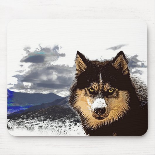 Muismat Siberian Husky (Voorkant)