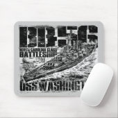 Muismat slagschip Washington (Met muis)