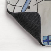 Muismat Sneeuwman en kerstboom (Hoek)