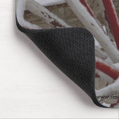 Muismat~ Snowy Wagon Wheel Muismat (Hoek)