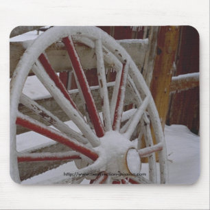 Muismat~ Snowy Wagon Wheel Muismat