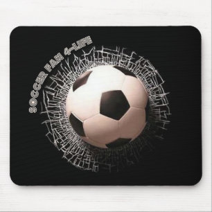 Muismat Soccer Fan Voetbal Pattern