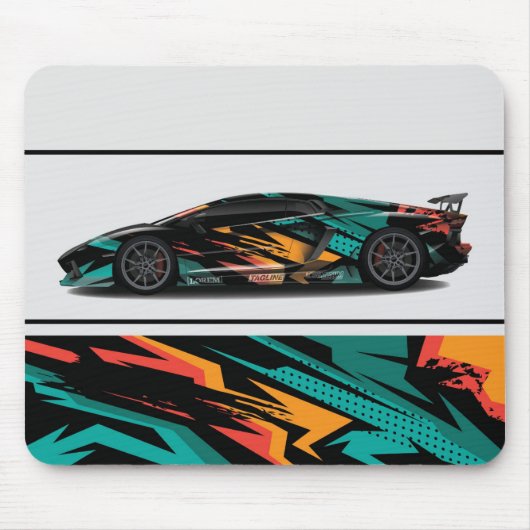 Muismat sportauto (Voorkant)