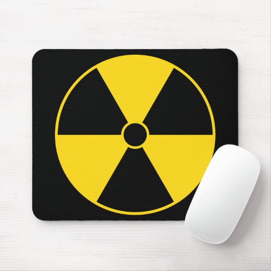 Muismat stralingssymbool (Met muis)