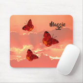 Muismat Sunset and Butterflies (Met muis)