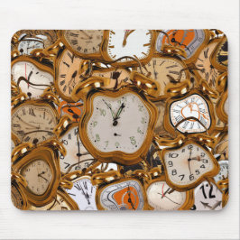 Muismat Textuur Verf Tijd Retro Board Horloge