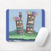 Muismat Tiki Bird Rosebud (Met muis)