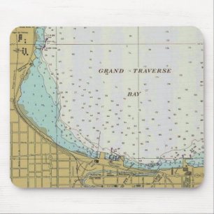 Muismat "Traverse City Harbour Chart"