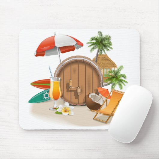 Muismat Tropische Vakantie (Met muis)