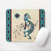 Muismat Turquoise Kokopelli (Met muis)