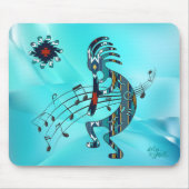 Muismat Turquoise Kokopelli (Voorkant)