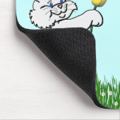 Muismat - Twee Bunnies & Tulpen (Hoek)