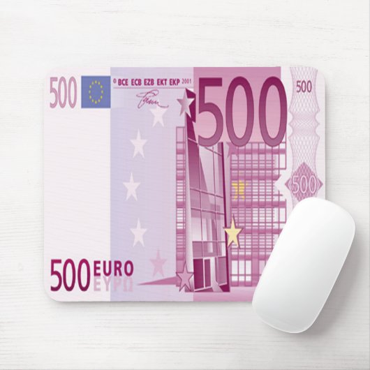 Muismat van 500 Euro Bill (Met muis)