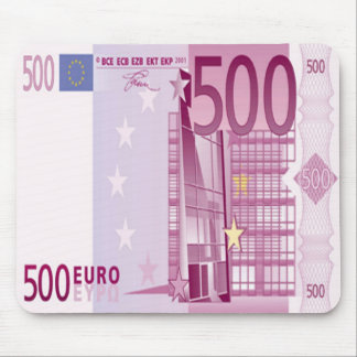 Muismat van 500 Euro Bill